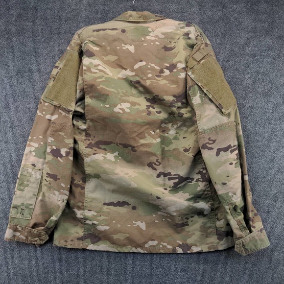 U.S. Military Insect Guard Camo Shirt Green Tan Size Small Long Pockets - Picture 3 of 13